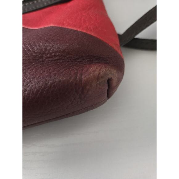 Fossil Dawson Leather Multi Colored Crossbody Bag - Picture 7 of 12